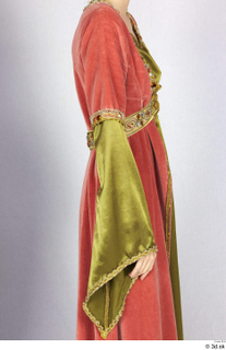  Photos Woman in Historical Dress 57 17th century Historical clothing gold Red dress with accessories upper body 0011.jpg